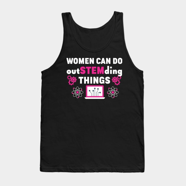 Feminist Women in Science Steminista Steminist Tank Top by IngeniousMerch